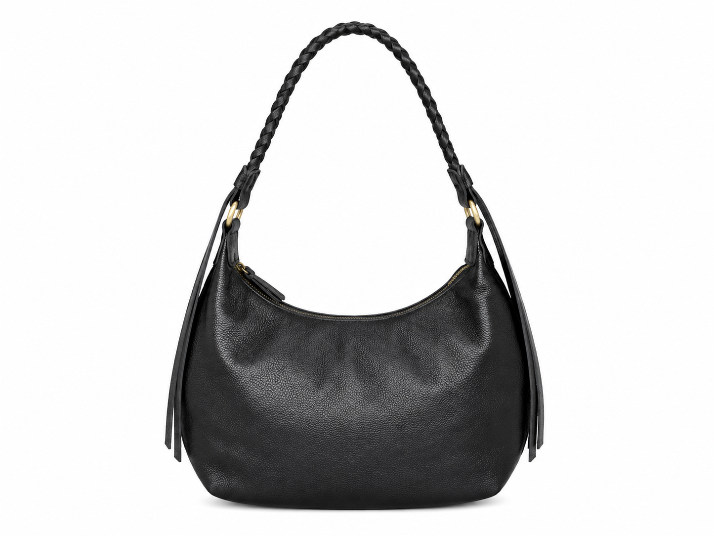 Black Braided Bag