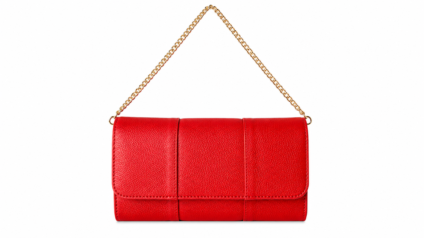 Tria Red Clutch