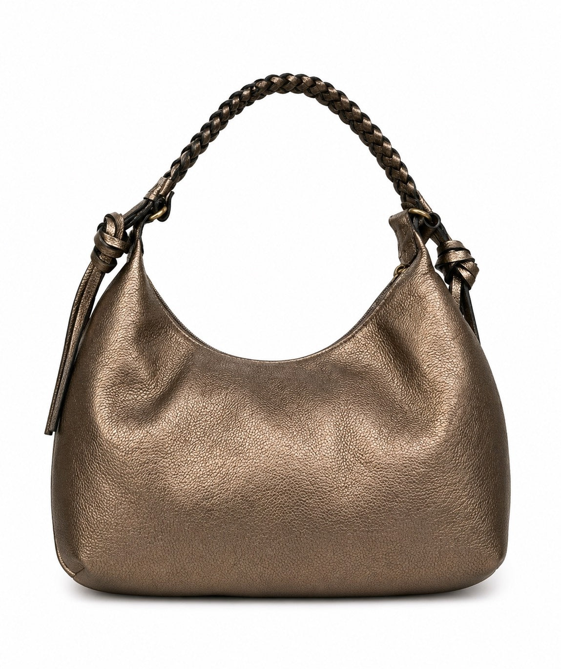 Metallic Braided Shoulder bag