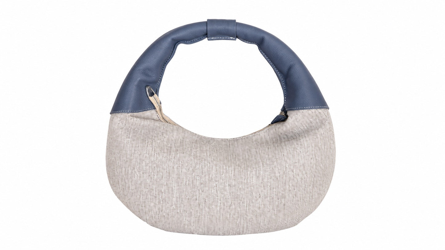 Navy Round Bag