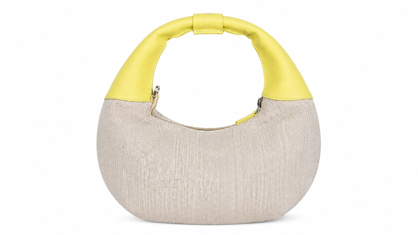 yellow round bag