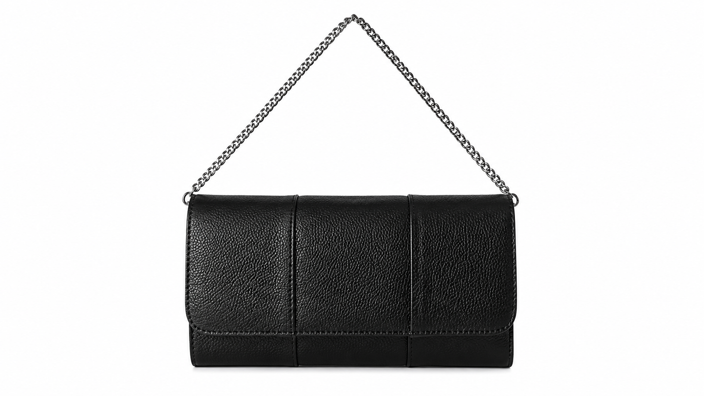 Tria Black Clutch