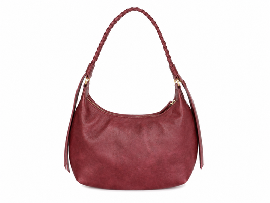 Maroon Braided Bag