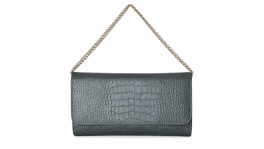 Tria crocodile Grey clutch
