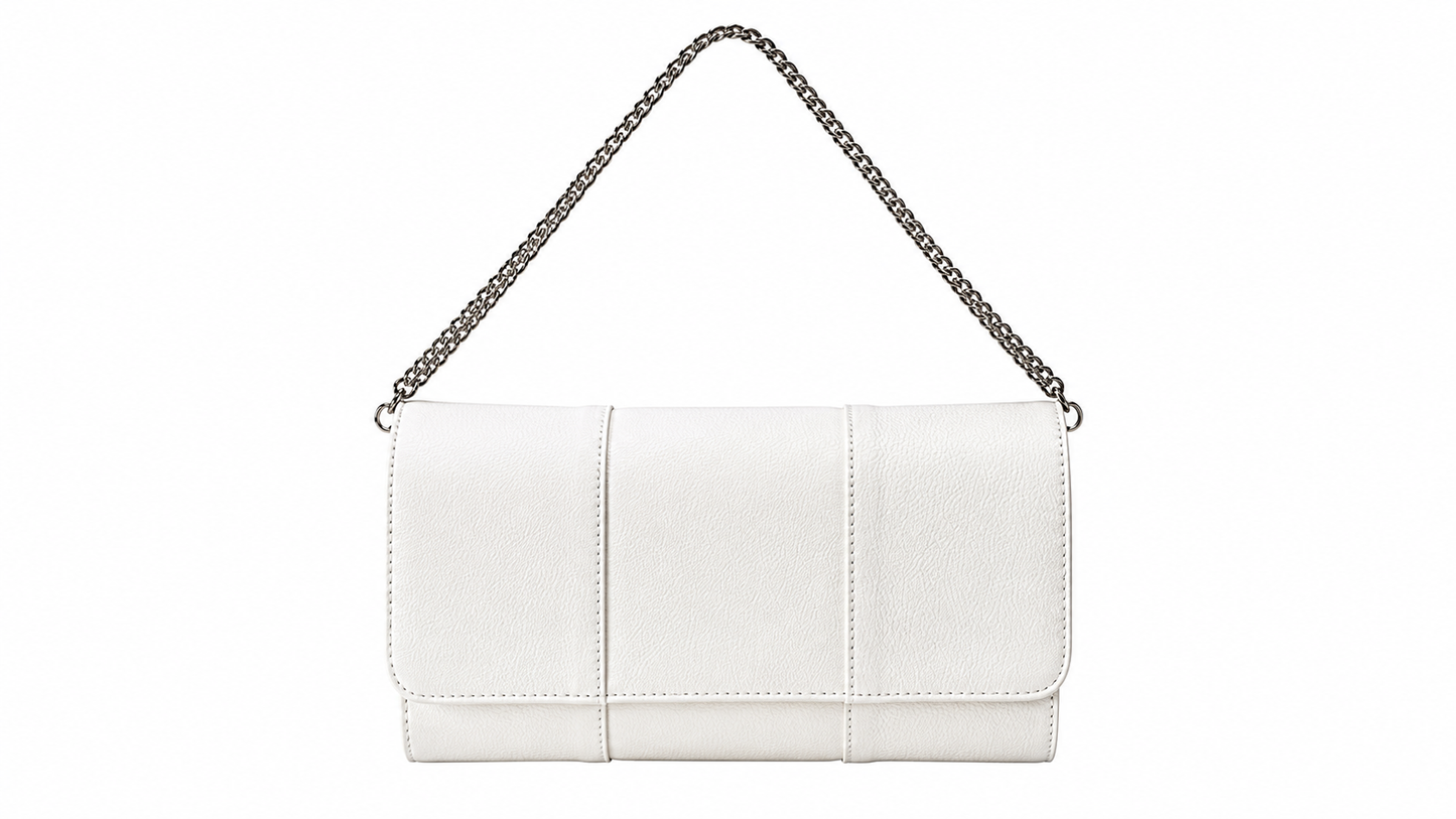 Tria White Clutch