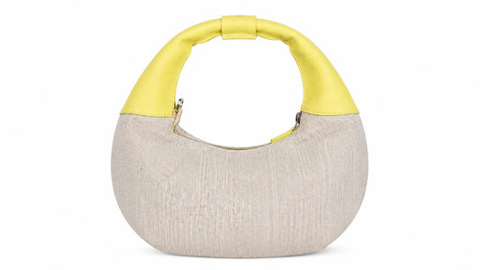 yellow round bag